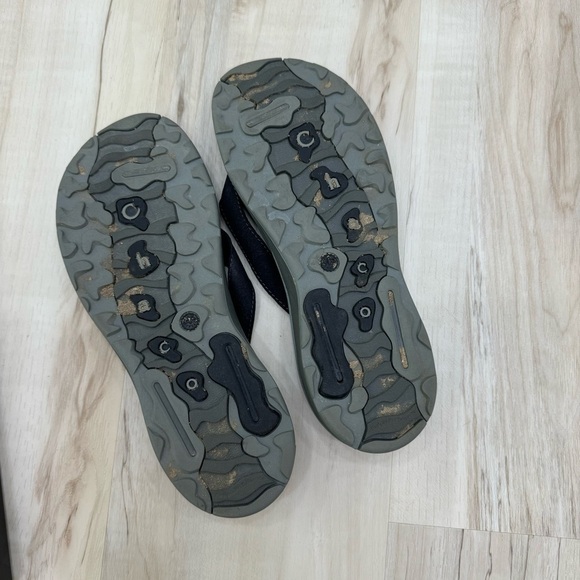 Chaco Flip Flops Reversiflip Black with interchangeable straps Sz women’s 9 - Picture 4 of 5